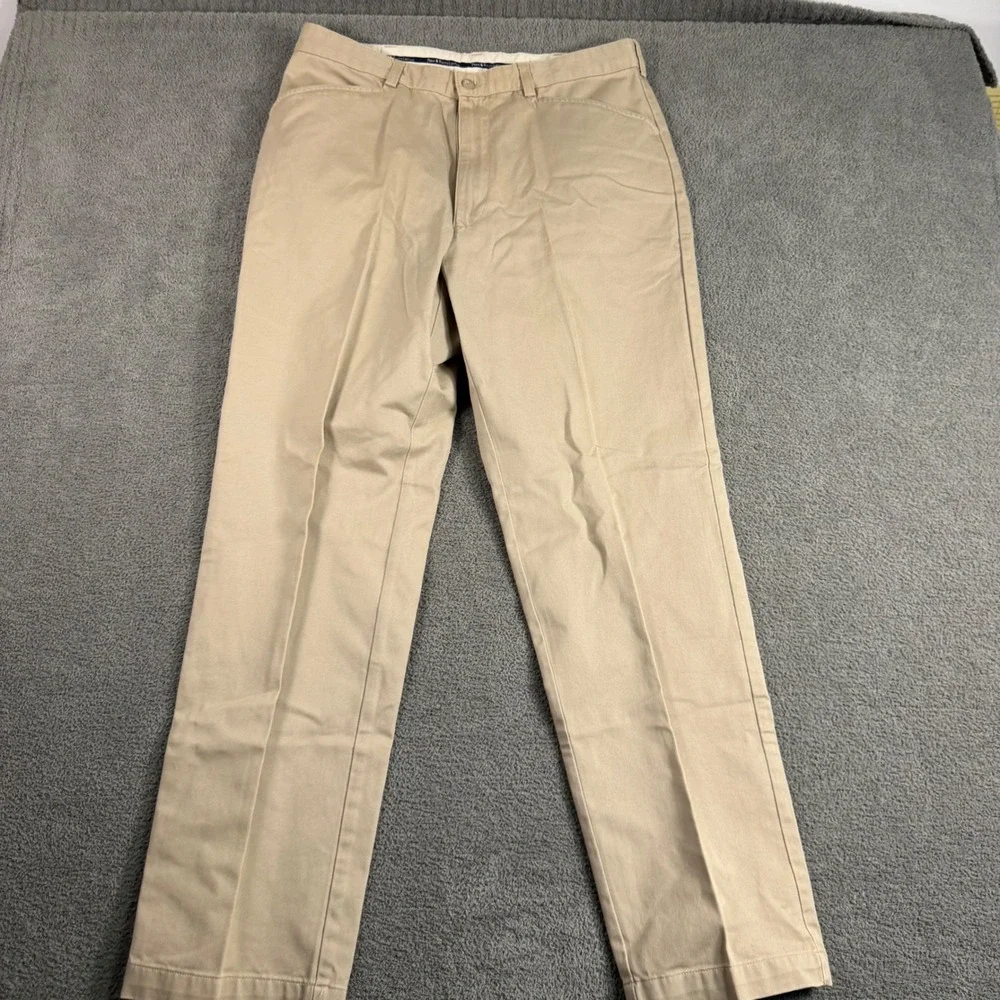 Polo Golf Ralph Lauren Martin Pant Khaki Chino Trousers 35x32 Tan Cotton Mens